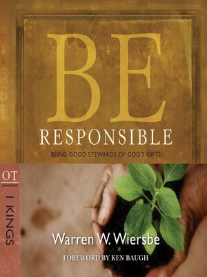 cover image of Be Responsible (1 Kings)
